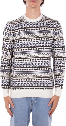 Barbour Easdale Jumper - Heren - Ronde hals truien - Wit - L - Katoen - Truien & Vesten