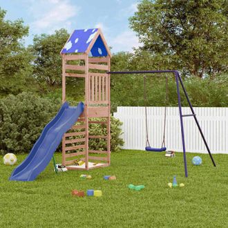vidaXL Parque Infantil De Exterior Madera Maciza Douglas3156935 Vidaxl