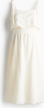 H&M MAMA Stillkleid mit Bindeträgern - White