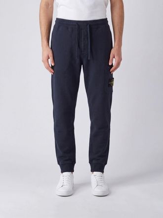 Stone Island Pantaloni cargo slim fit in cotone organico con logo