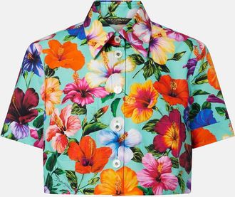 Dolce & Gabbana Floral cotton crop top