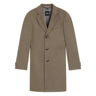 HUGO BOSS Jassen, Heren, Beige, XL, Enkelrij jas