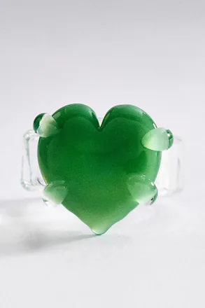 Levens Jewels Levens Glass Love Heart Ring