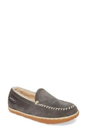 Minnetonka Tempe Slipper in Grey Suede at Nordstrom, Size 10