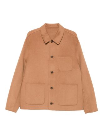 Calvin Klein buttoned patch-pocket jacket - men - Fabric - S - Brown