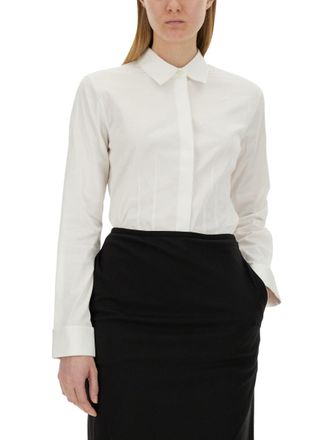Helmut Lang Poplin Fitted Cotton Shirt - White