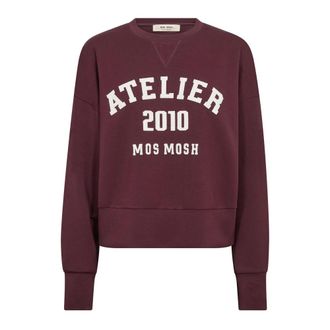 Mos Mosh Sweatshirts & Hoodies - Dames - Sweatshirts - Rood - XS - Hoodies & sweatvesten