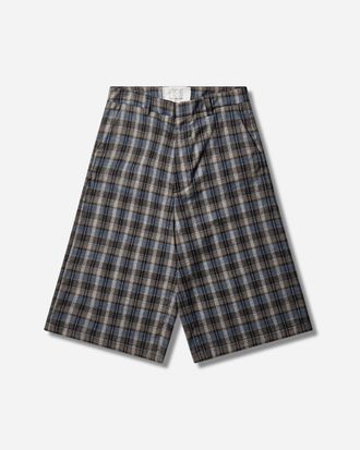 ERL Men s Check Shorts Grey