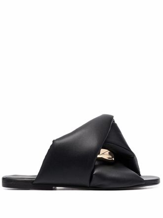 サンダル・ミュール JW ANDERSON Women Sandals LF0055LA0240 888 NAVY JW Anderson Flat sandals for Women | Online Sale up to 76