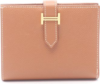Herm&egrave;s Brown Epsom Leather Wallet (Bi-Fold) (Pre-Owned)