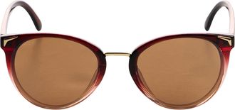 Laura Scott Sonnenbrille LAURA SCOTT, Damen, weinrot, leicht durchscheinend, leicht transparent, Sonnenbrillen Sonnenbrille, Tropfen-Design, Vollrandrahmen, altro