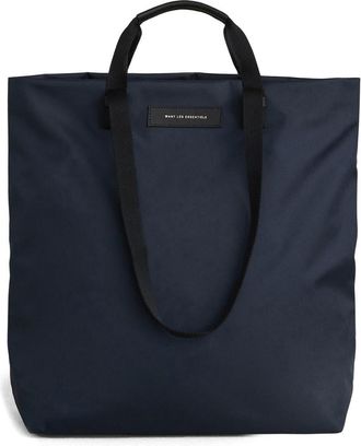 Want Les Essentiels Dayton XL Shopper Tote in Navy Nylon/Black at Nordstrom Rack