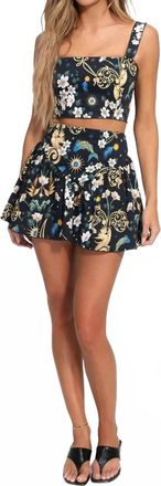 Agua Bendita Leah Solstice Nader Crop Top In Multicolor