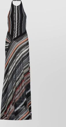 Missoni sleeveless geometric pattern long dress