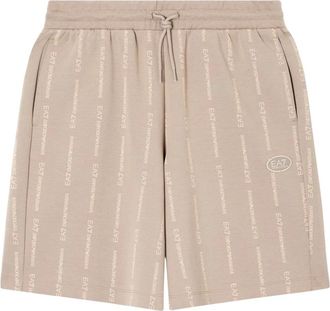 Emporio Armani Sweat Shorts - Heren - Korte Broeken - Bruin - S - Katoen - Korte Broeken