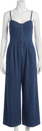 Z Supply Angel Eyes Twill Jumpsuit In Twilight Blue