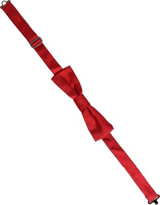 Dolce & Gabbana 100% Silk Bow Tie - Red