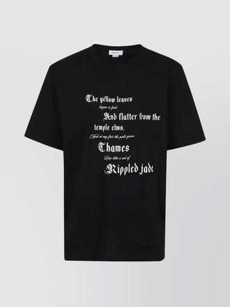 Alexander McQueen cotton logo print ribbed crew neck t-shirt