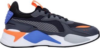 Puma Geek Zwart/Sterk Grijs Lage Sneaker - Heren - Sneakers - Veelkleurig - 42 EU - Leer - Schoenen