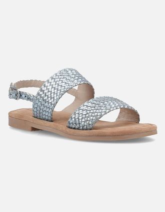 Hush Puppies Womens Hush Puppies Helene Sandal Leather Womens Blue Standard Sandals - Size: 7