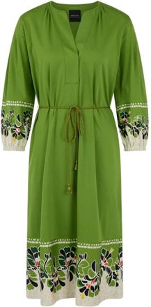 Marc Cain Dames, Jurken, Groen, Maat: XS Katoen