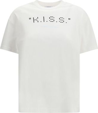 Off-white White Graphic Crew Neck T-Shirt