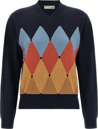 Ballantyne Dames, Truien, Blauw, Maat: XL Kasjmier