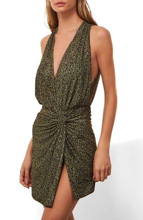 Vix Rosewood Karina Cover-Up Dress in Olive Multi at Nordstrom, Size Large