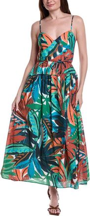 Julia Jordan Printed Balboa Linen-Blend Maxi Dress
