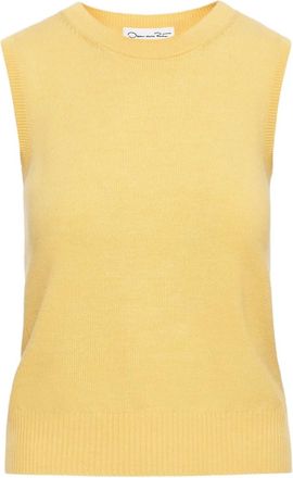Oscar De La Renta Top van scheerwol - Geel