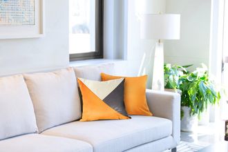 TJ Hughes New Orleans - Cushion Cover in Ochre - TJ Hughes