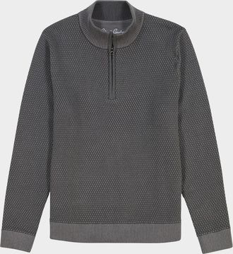 Robert Graham Men & apos;s Walton Texture Knit Quarter-Zip Sweater
