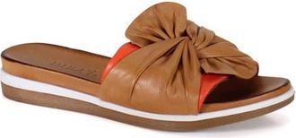 Diba PROD IGEE Leather Flat Sandal in Coconut/coral at Nordstrom, Size 37