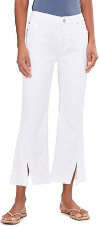Liverpool L.A. 27 Hannah Mid-Rise Crop Flare Jeans with Twisted Slit Womens Jeans Bright White : 16 27, Cotton/Denim/Elastane
