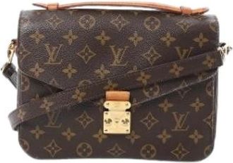 Louis Vuitton Pre-owned Pochette M&eacute;tis MM - Dames - Vintage Schoudertas - Bruin - ONE Size - Leer - Vintage