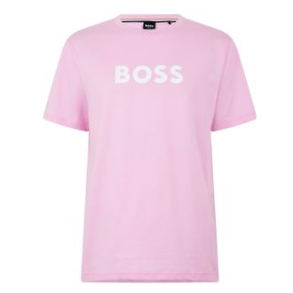 HUGO BOSS Heren Hbw Logo T-Shirt (Lichtroze)