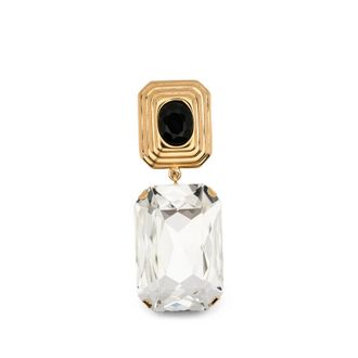 Alessandra Rich Crystal-embellished Drop-design Earrings