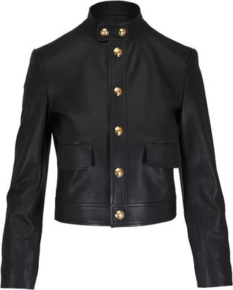 Nili Lotan Hadley Leren Cropped Jacket - Dames - Leren en Su&egrave;de Jassen - Zwart - S - Leer - Jassen