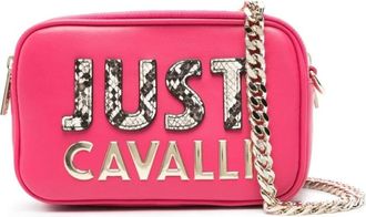 Just Cavalli Paarse Schoudertas voor Vrouwen - Dames - Schoudertassen - Roze - ONE Size - Polyester - Tassen