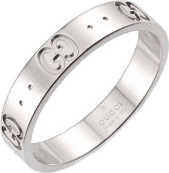 Gucci White Gold (18K) Band Ring (Pre-Owned)