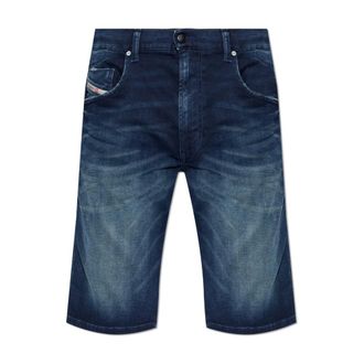 Diesel Denim Shorts, male, Blue, Size: W28 D-Krooley Short
