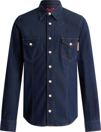 Bally Camicia denim con taschino - Blu