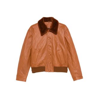 Ernest W. Baker Quilted Leather Jacket