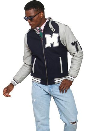 Members Only Varsity Jacket in Navy at Nordstrom, Size X-Large