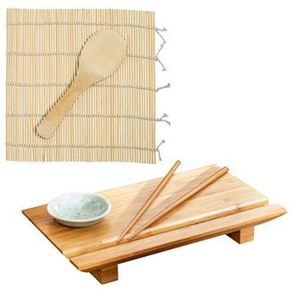 Joyce Chen Sushi Board and Sushi Roller Set in Bamboo at Nordstrom