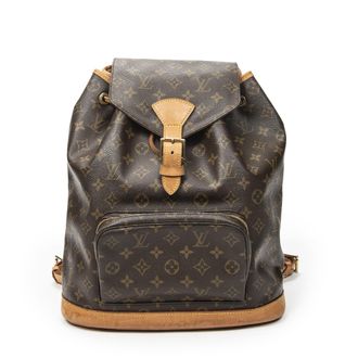 Louis Vuitton Pre-owned Womens Montsouris GM Backpack - Brown - One Size