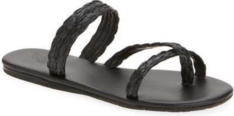 Ancient Greek Sandals Daphnae Raffia Sandal in Black at Nordstrom, Size 41