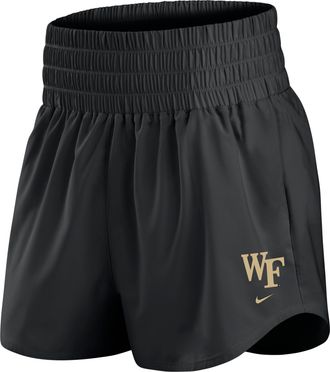 Nike Wake Forest Primary Logo One Nike Womens Dri-FIT College Shorts in Black | IM0146-010