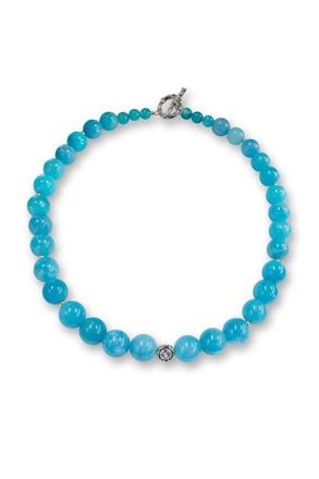 Classicharms Gia Amazonite Bead Choker Necklace in Blue at Nordstrom, Size Large