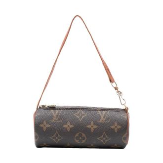 Louis Vuitton Pre-owned Handbags, female, Brown, Size: ONE SIZE Pre-owned Printed Barrel Handbag